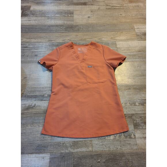 Figs xxs women's peach colored scrub top - Picture 1 of 7